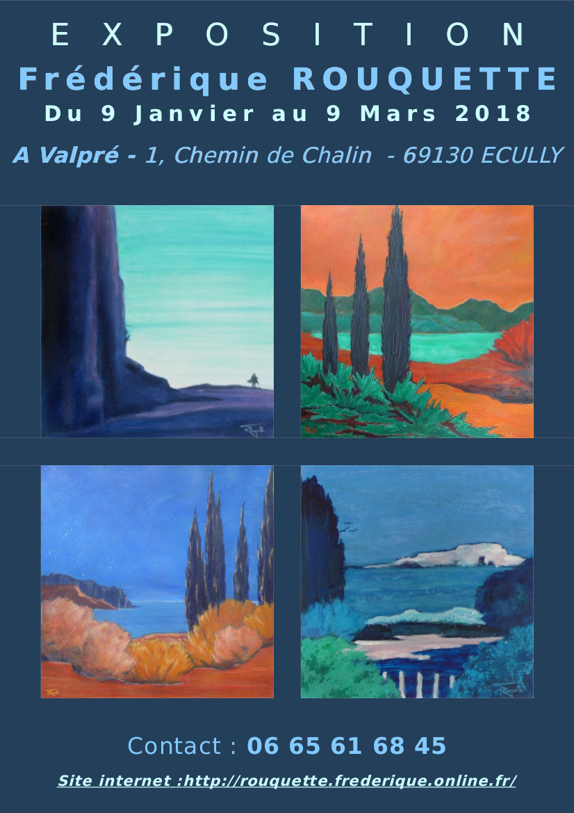 Exposition artiste peintre Frédérique Rouquette